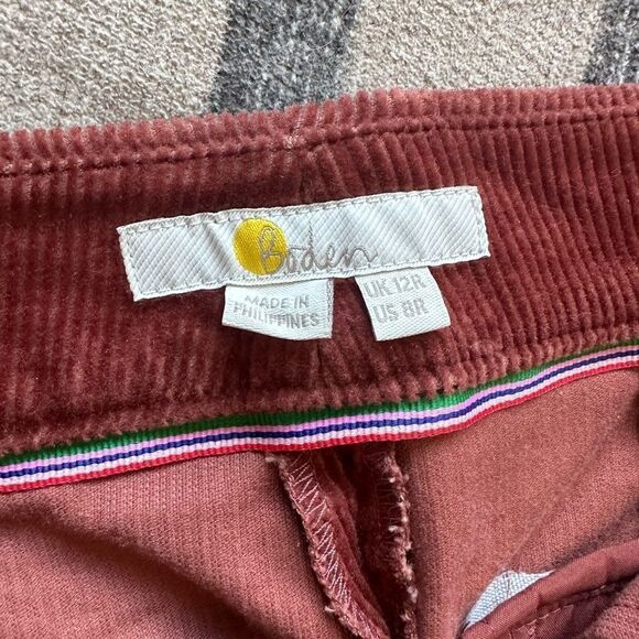 Boden cuffed corduroy pants. Womens size 8 - Picture 9 of 12